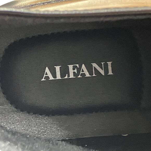 Alfani Mens 9.5 Cap Toe Leather Ankle Boots Black Textured  Alfani Mens‎ 9.5 Cap Toe Leather Ankle Boots Black Textured Dress Lace Up READ*
